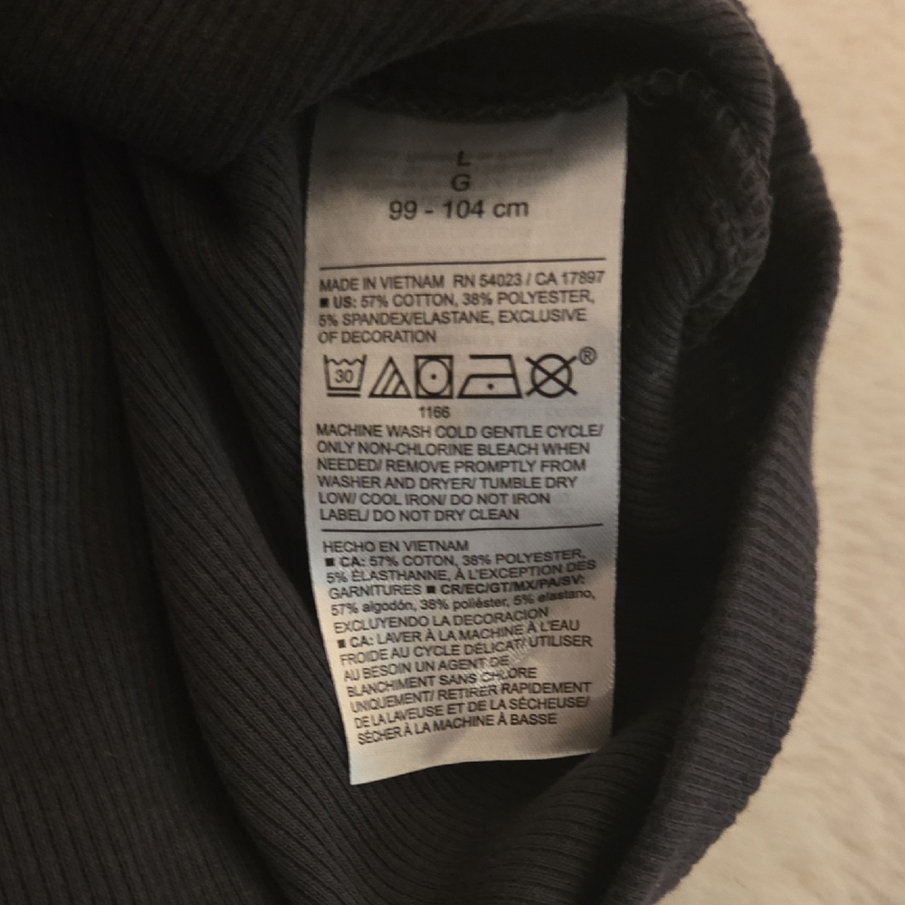 Old Navy Black Tank Top with White Trim - Picture 3 of 3